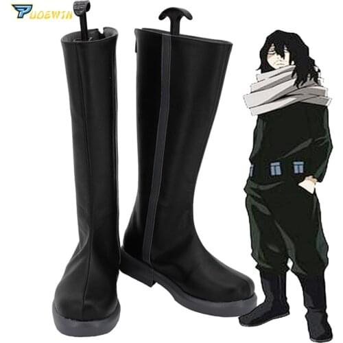 Boku no Hero Academia My Hero Academia Shota Aizawa Eraser Head Cosplay Shoes Custom Made Boots