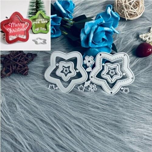 Layer star shape shaker mold Metal Cutting Dies for DIY Scrapbook Paper Cards Embossed Decorative Craft Die Cut handmade craft
