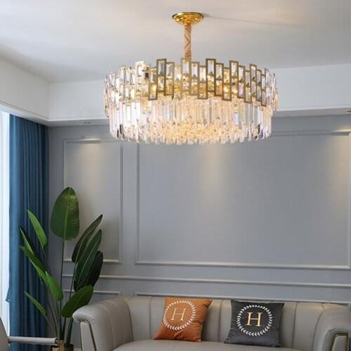 New style light luxury style crystal chandelier modern living room lighting bedroom chandelier simple modern lighting