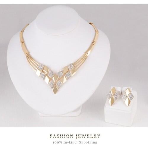 Free Shipping Fashion Extravagant Personality Necklace/Earring/Bracele/Finger Ring Four-Pieces Bridal Accessories Set For Female