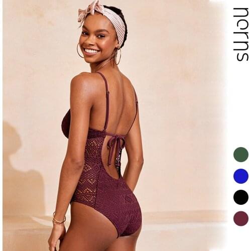 Norns Swimsuit Feminine One-Piece Multicolor Lace Swimsuit Quick-Dry High Elastic Bikini