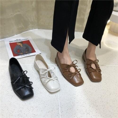 Summer Double bow-knot loafers female flats sneakers retro slip on grandma shoes women square toe elastic moccasins femme 2021