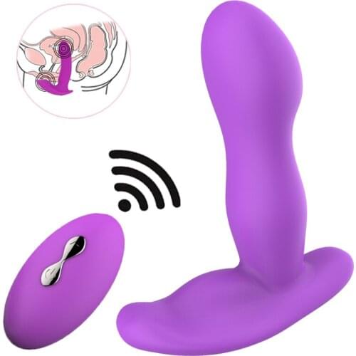 Vibrating Prostate Massager Men Butt Anal Plug Stimulator Clitoris Vaginal Wearable Vibrator Sex Toys for Adult Women Couples