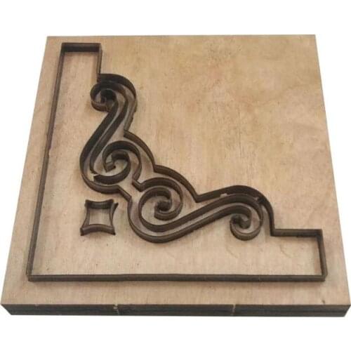 MESOPOTAMIA DIY Scrapbook Decorative Flower Corner Wooden Dies Fit Bigshot Machine Artistic Woods Dies Cutting EVA Cloth Leather