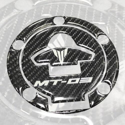 Motorcycle For Yamaha MT-03 mt03 Gas Cap Pad Fuel Tank Pad 3D Resin High Quality Black Carbon Brazing Applique Sticker Tankpad