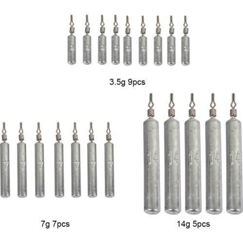 9/7/5pcs/set Cylindrical Fishing Sinkers Set Dropshot Rig Fishing Lure Weights Sinking Carp Bass Fishing Tackles Accessories