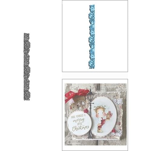 2021 New Fathers Day Lace Border Metal Cutting Dies for DIY Scrapbooking Decor and Card Making Paper Craft Embossing No Stamps