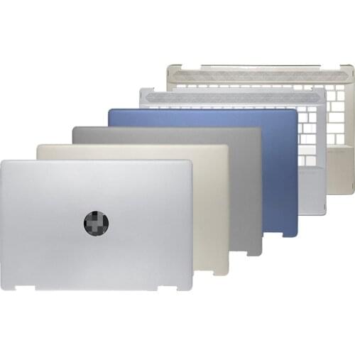New For HP Pavilion X360 14-DH Top Case LCD Back Cover Palmrest Bottom Case L52873-001 L52878-001 L52880-001 L52879-001 Silver