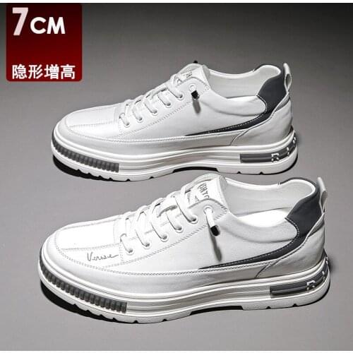 2021 Spring and Summer New Mens Shoes Invisible Increase Shoes Mens Board Shoes All-match Fashion Casual Sports Shoes