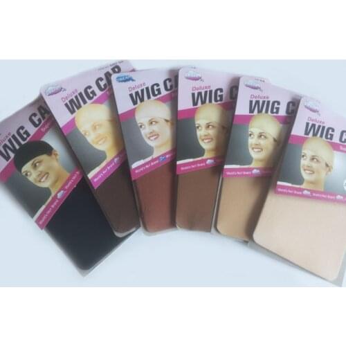 Wholesale 20PCS(10Packs) Wig Cap Hairnets Hair Wig Stretch Mesh Wig Cap for Making Wigs Free Size 7 Colors available 2PCS/PACK