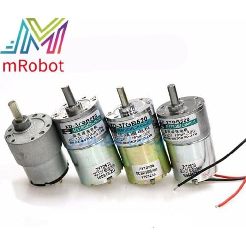 Reducer DC Gear Motor 9V 12V 24V Hall sensor Encoder Speed Eccentric Shaft High Torque AB Dual Phase for Smart Car Motor