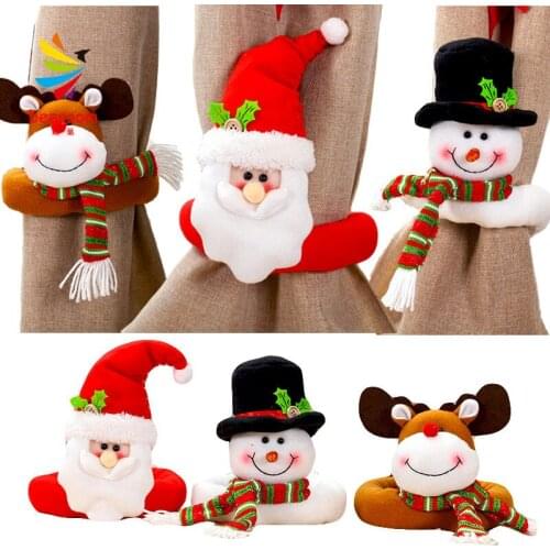 Christmas window pendant DIY curtain buckle cartoon doll decoration hotel restaurant decoration doll clasp