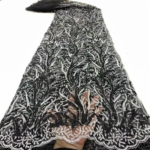 SJ Lace 2021 Newest African Net Lace Embroidery French Tulle Lace Fabric High Quality Mesh Milk Lace For Wedding A2-30