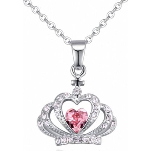 TRACYSWING 5 Colors Real Rose Gold Color Austrian Crystals Sweater pendant necklace for women monkey style #TW132034