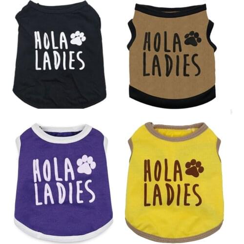 Comfortable and Cool Small and Medium-sized Dog Pet Dog Clothes Spring Summer Dog Vest Coat Soft Dog Shirt Yorkie Puppy Clothes