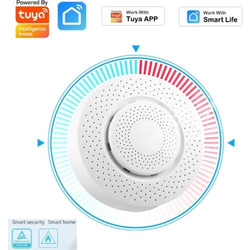 Tuya Gas Leak Smart Sensor WIFI Gas Sensor Gas Leak Monitoring Sound And Light Alarm Sensor Smart Life/Tuya App Remote Push