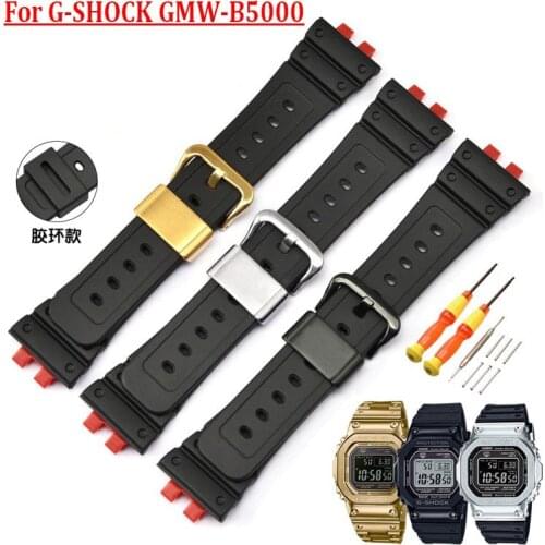 Top Quality For Casio G-Shock GMW-B5000 Band PU Watchband For g-shock Watch Strap Silicone Wrist Bracelet Replacement Belt Bands