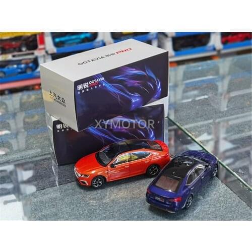 1/18 For VW Skoda OCTAVIA PRO 2021 Metal Diecast MODEL Car Toys Gifts Orange/Blue Collection Ornaments Display