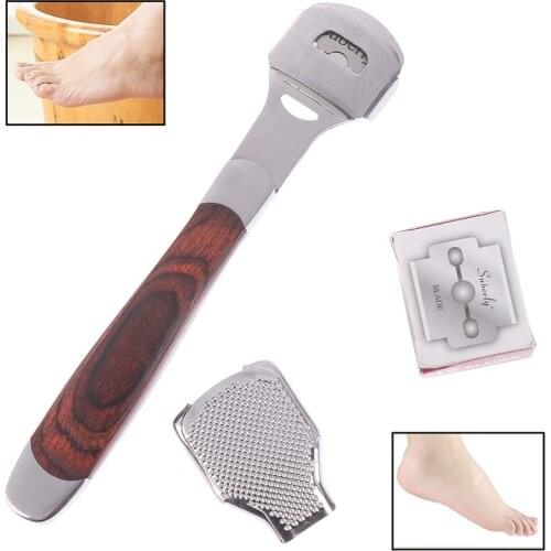 1PCS Foot Corn Removal Cutter Scraper +10 Blades Cuticle Dead Skin Remover Pedicure Tool Set