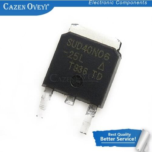 10pcs/lot SUD40N06-25L TO-252 40N06 SUD40N06 40N06-25L In Stock