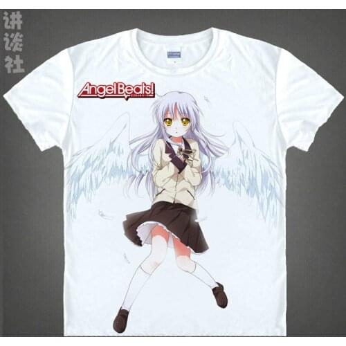 Coolprint Angel Beats T-Shirt Angel Shirt Cool T-Shirts anime and manga awesome top Printed T Shirts costumes anime cute top