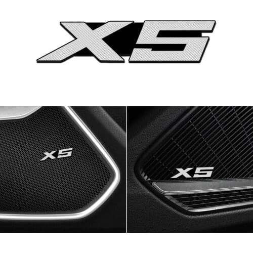 Car Styling 3D aluminum speaker stereo speaker badge emblem Sticker for BMW X5 X6 E46 E39 F10 F07 M5 Accessories
