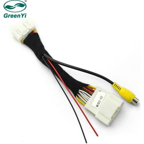 GreenYi Car Rear View Camera RCA Video Convert Cable RCA Connection Adapter For Mazda CX-5 CX5 CX 5 2015-2018 OEM Monitor