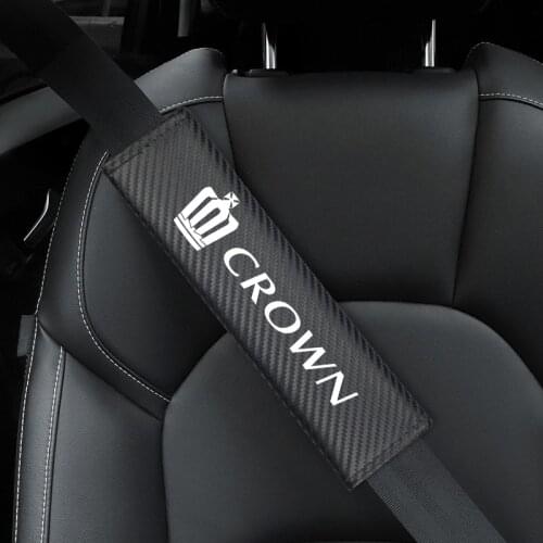 Auto Accessories Car Safety Belt Covers Seat Belt Case for Toyota CROWN Car Styling
