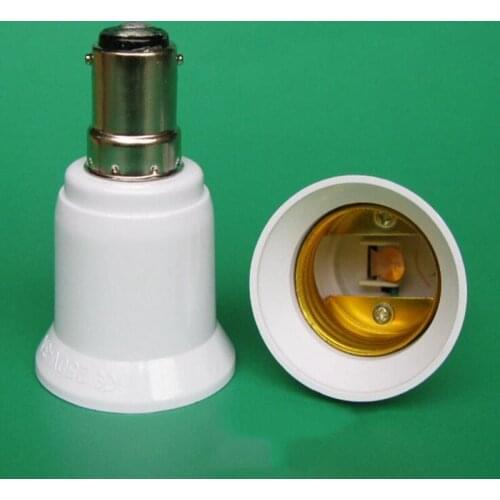 B15 To E27 Lamp Holder Converter E27 LED Light Base Extend Socket 20PCS