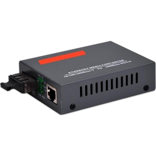 Gigabit Ethernet Fiber Media Converter, 1000Mbps Multi-Mode Duplex SC Port Ethernet Media Converters