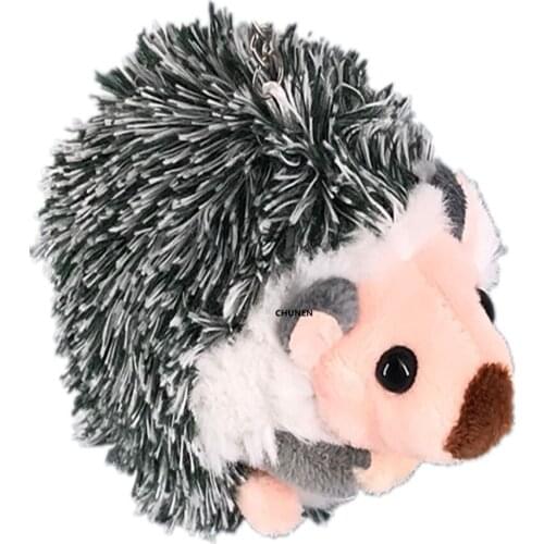 Sweet Lovely Animal 12CM Hedgehog Plush Stuffed Toy ; Kids Gift TOY , Keyring Decoration Gift