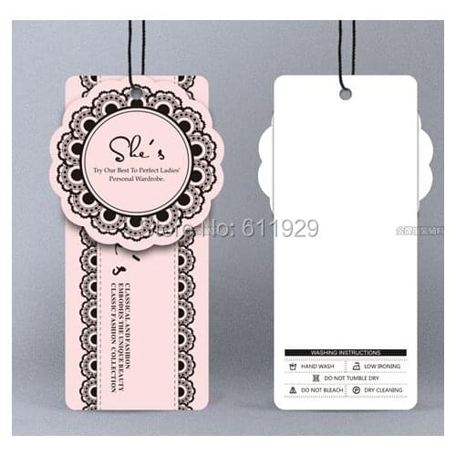 Customized clothing hang tag/garment paper tags/cardboard tags/wedding dress hang tag/clothing printed labels 1000 pcs a lot