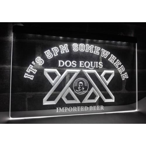 LA422- Its 5 pm Somewhere Dos Equis Bar LED Neon Light Sign home decor crafts
