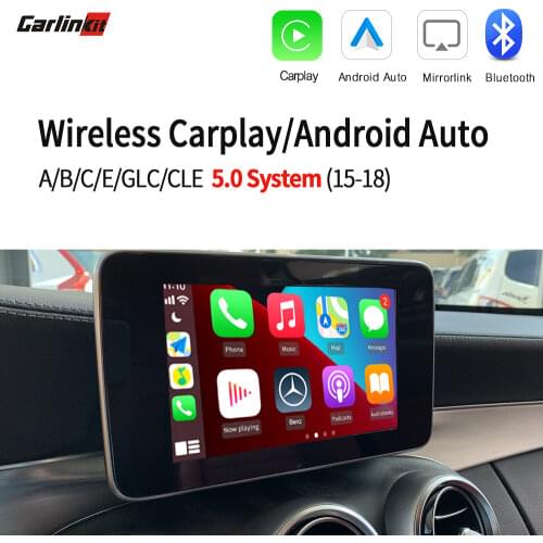 Loadkey & Carlinkit Decoder Android Auto Wireless CarPlay For Mercedes BENZ A B C E S Class NGT 5.0 System AirPlay Map Music Kit