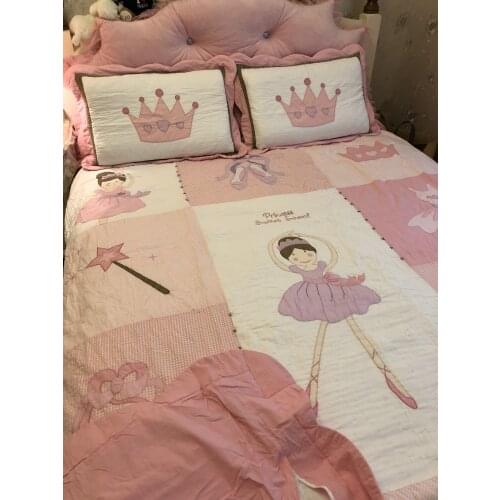 Princess Dream! Money will come! Hey! Embroidered pure cotton hand quilting, air conditioning, dual use quilt