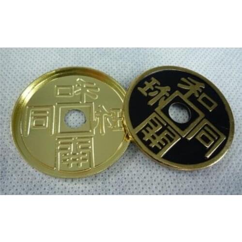 Japanese Ancient Coins Set (Dia 3.8cm) Expanded Chinese Shell w/Coin Morgan Coin Version Magic Tricks Close up Magic Gimmick