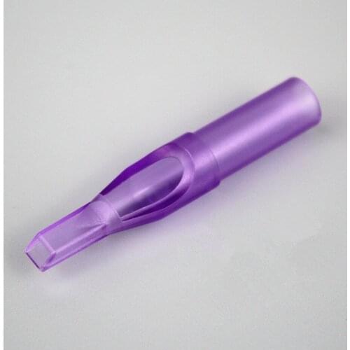 Box Of 50PCS 5F 7F 9F 11F 13F 15F Purple Sterile Disposable Plastic Tattoo Machine Tip Nozzles Supply