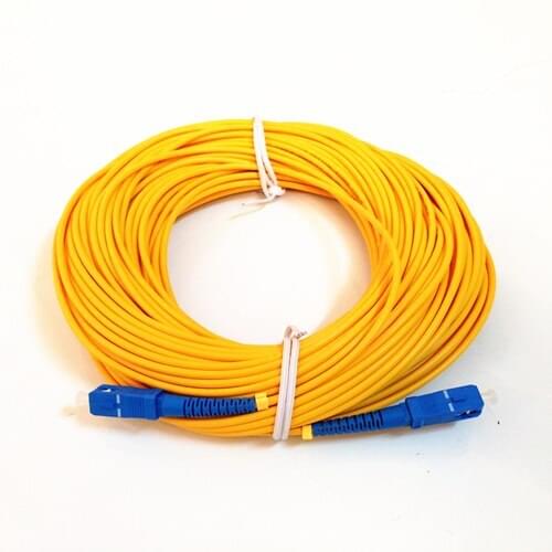 Free Shipping Optical Fiber Jumper SC-SC SM SX 3mm 50M 9/125um 50 Meters SC/UPC Fiber Optic Patch Cord