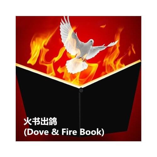 Fire book appearing dove - Magic tricks,dove magic,fire,illusions,Mentalism Magic,Close up,stage props,comedy