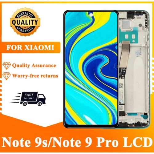 6.67'' For Xiaomi Redmi Note 9S LCD Touch Screen Digitizer For Redmi Note 9 Pro M2003J6A1G M2003J6B2G Display Replacement Parts