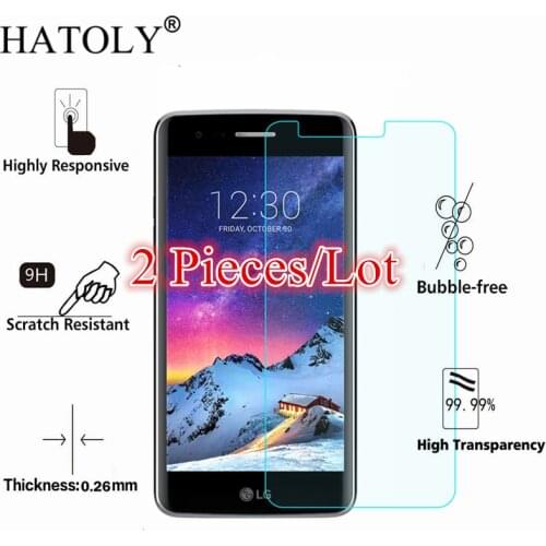 For Glass LG K8 2017 Tempered Glass for LG K8 2017 Screen Protector for LG K8 2017 Glass X240 M200N US215 Protective Thin Film