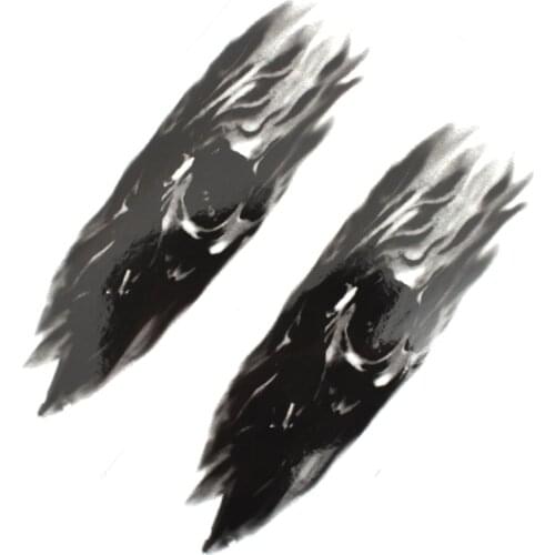 Universal Motorcycle Front Fork Skull Decals Graphic Stickers for Harley Sportster Softail Dyna Electra Glide for Kawasaki Honda