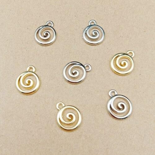 10pcs 12x15mm geometry Screw charm for jewelry making and crafting fashion earring charms zinc alloy