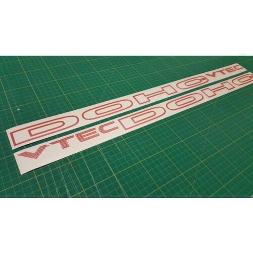 For 2Pcs/Pair Civic DOHC VTEC EG6 SIR-S SIR Door Decals Stickers Restoration Replacement 60cm wide
