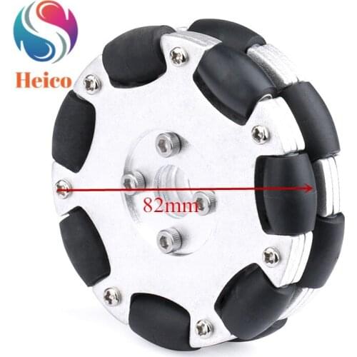 82mm Mecanum Wheel Omnidirectional Universal Wheel 4/5/6/8mm Coupling Flange Shaft for DIY Smart Car Chassis Robot Car Parts