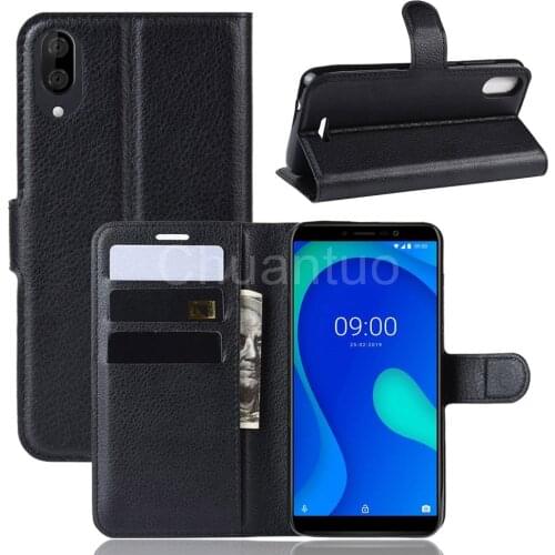 Fashion Wallet PU Leather Case Cover For Wiko Y80 Flip Protective Phone Back Shell With Card Holders