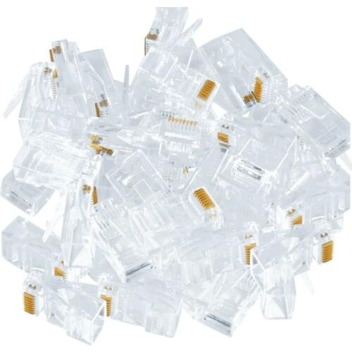 1000 Lot RJ45 Modular Plug Network Cable LAN Connector Plug End 8P8C CAT5 CAT5E