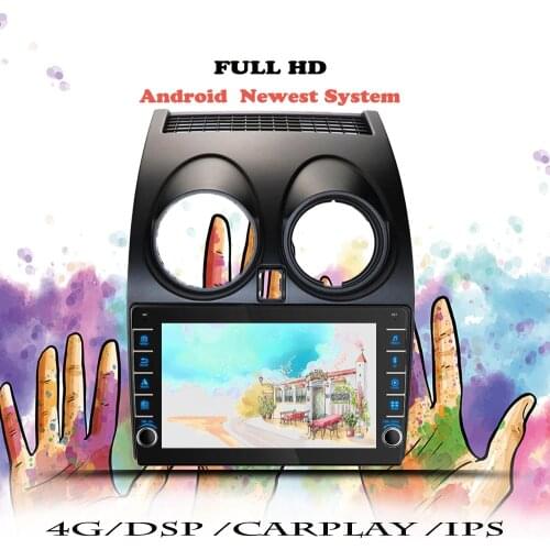 Multimedia Player Car radio For Nissan Qashqai 1 J10 2006 2007 2008 2009 2010 2011 2012 2013 Android Navigation GPS DVD Cassette