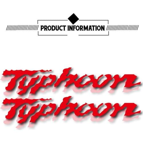 New motorcycle bicycle fuel tank sticker reflective waterproof decaling helmet MOTO laptop luggage LOGO for typhoon Tyiphoon