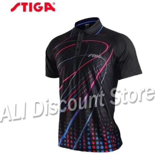 Stiga Table tennis clothes for men and women clothing T-shirt short sleeved shirt ping pong Jersey Sport Jerseys